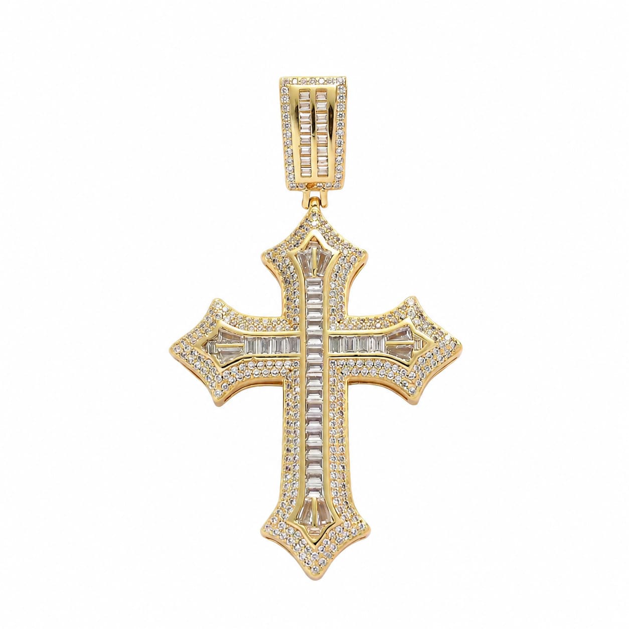 5MM Crystal Cross Chain