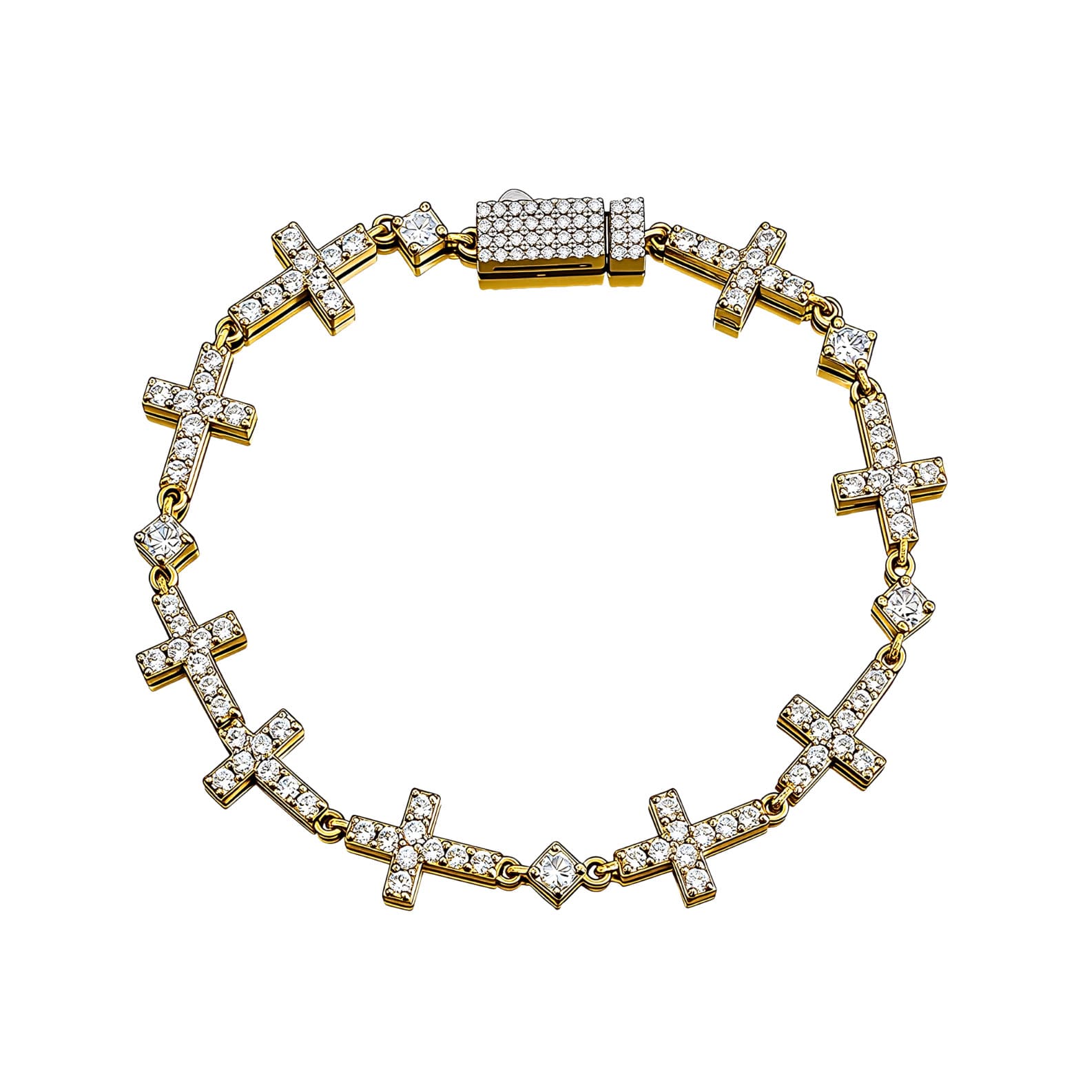Cross Drop Bracelet