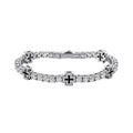Cross Frost Tennis Bracelet
