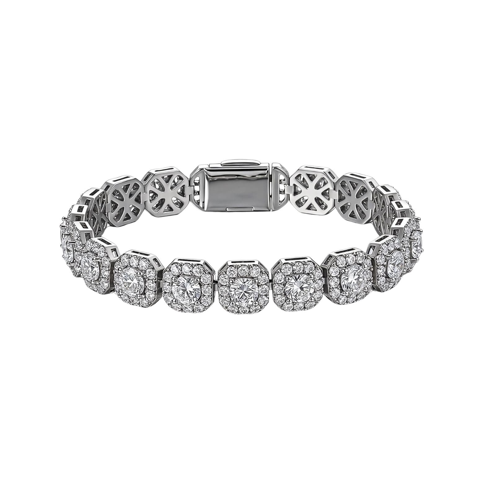 Cluster Frost Tennis Bracelet