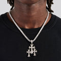 Triple Cross Chain - Silver